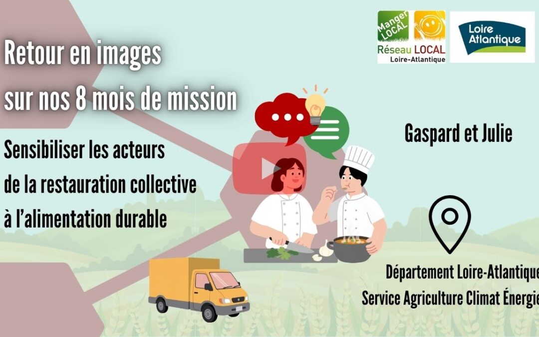 Nouvelle vidéo !  Retour en images sur nos 8 mois de mission – Gaspard et Julie, volontaires en service civique